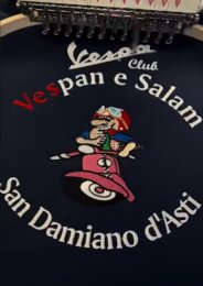 Ricamo abbigliamento per Vespa Club