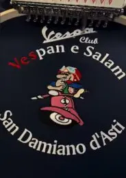 Ricamo abbigliamento per Vespa Club